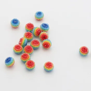 Rainbow Kryštálového Cukru Cukrovinky Korálky Náramok DIY Dekorácie Manikúru, Ozdoby, Šperky, Takže Telefón Reťazca Deti Inteligencie