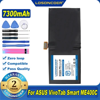 100% Originálne LOSONCOER NOVÉ C12-TF400C 7300mAh Tablet Batéria Pre ASUS VivoTab Smart ME400C 1ICP4/83/103-2 TF400C