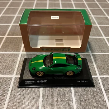Minichamps Diecast Zliatiny 1:64 911 GT3 (992) 2021 Zelená Športové Auto Model Dospelých Klasické Kolekcie Displej Ornament Darček, Suvenír