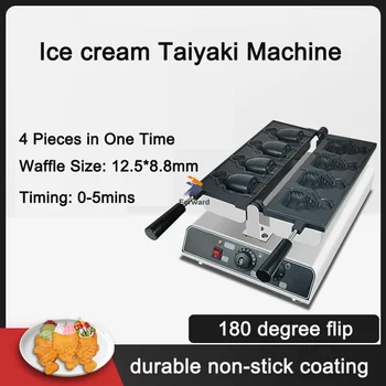 Ryby Tvar Taiyaki Ice Cream Stebėtų Tortu Stroj Na Výrobu 4 Ks Nový Štýl Japonských Openning Úst Ryby Ice Cream Taiyaki Stroj