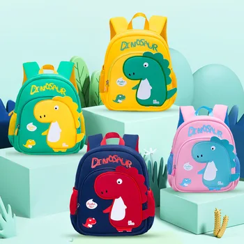 Nové škôlky aktovka karikatúra roztomilý dinosaurus detská taška pre chlapcov 3-6 rokov, baby, mini batoh Číne