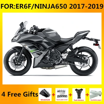NOVÝ Motocykel, ABS Horské kit vhodný pre ER-6F ER6F ninja650 EX 650 NINJA 650 2017 2018 2019 karosériou kapotáže kit set sivá, čierna