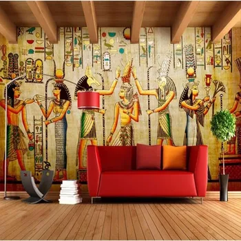 Beibehang Vlastné 3d osobné fashion foto tapety retro európskej faraóna bar ktv, tv joj, tapety na steny, 3 d