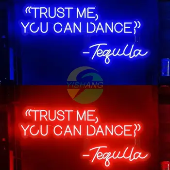 Tequila Neónové Svetlo, Verte Mi, Že Môžete Tancovať Tequila Neónová Bar Club Cafe Stena Decor Art Vlastné Neónové Svetlá