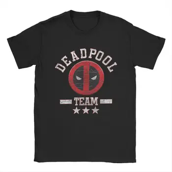 Deadpool Tím Marvel pánske Tričko Disney Módne Tričká Krátky Rukáv, golier Posádky Krku T-Shirt 100% Bavlna Jedinečné Oblečenie