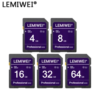 Lemiwei 64 gb SD Karta 32GB Flash Karta 16 G U1 Class10 V10 Pamäťová Karta 4GB 8GB Vysokej Rýchlosti Pre Kameru