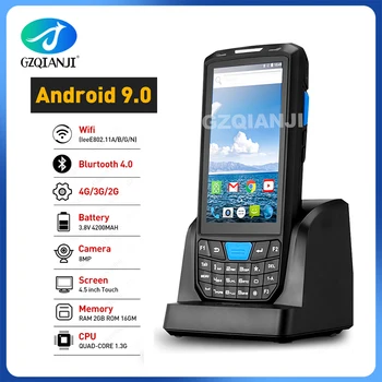 PDA Android 9.0 Robustný POS Ručný Terminál s 1D 2D Čiarových kódov QR WiFi 4G Bluetooth, GPS, NFC PDA čiarových kódov Čítačka 2022