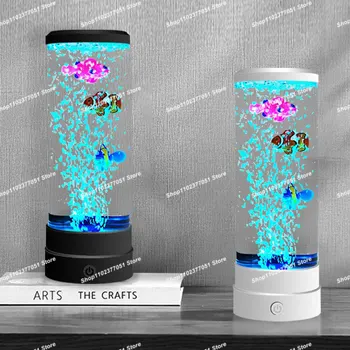 Ryby Lampa Deti Akvárium USB Nabíjateľné LED Bublina Ryby Nočné Svetlo, Spálne, Interiérové Dekorácie, Osvetlenie, detský Darček