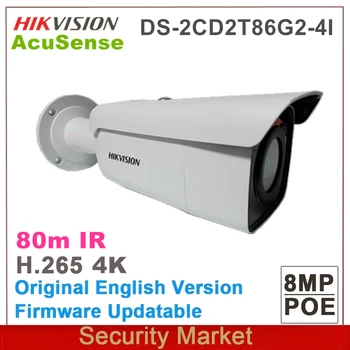Pôvodné Hikvision DS-2CD2T86G2-kom 4i A DS-2CD2T83G2-kom 4i 8Mp IČ POE 4K AcuSense Pevné IP67 Bullet Sieťová Kamera