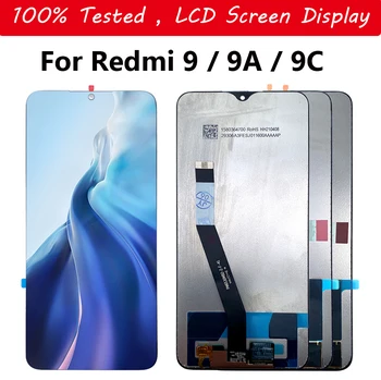 100% Testované Displej Pre Xiao Redmi 9 / 9A / 9C, LCD Displej Dotykový Displej Digitalizátorom. Montáž Náhradných Dielov