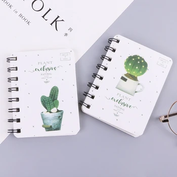 Roztomilý Kaktus Každodenné Kancelárske Potreby Plánovač Špirála Notebook Denník, Zápisník Memo Pad