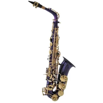 Vysoko kvalitné modrá fialová farba Alto Saxofón