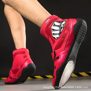Zapatillas De Boxeo Profesionálneho Boxu Topánky Pre Mužov A Ženy, Priedušné, Mäkké Jediným Boj Sanda Tréning, Zápas Topánky