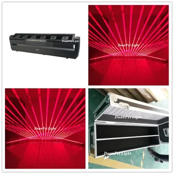 (2ks+Flycase) Strana, Lazer Pohybujúce Svetlo Auto/Sound Active Disco Club Light Stage DJ laser svetelný Efekt Zobraziť