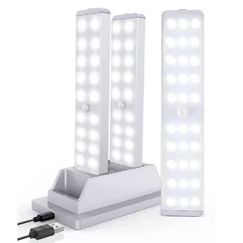 NOVÝ 30 LED Nočné Svetlo Snímač Pohybu, Nočné Svetlo USB Nabíjateľné Skriňa Svetlo Skriňa Osvetlenie Kuchyne Magnetické Nočné Svetlo