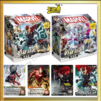 KAYOU Pôvodné Marvel Karty Avengers Hrdina Konkurenčné Verziu Spider-Man, Iron Man Zberateľskú Flash Kartu Tabuľka Hračka Pre Deti, Darčeky