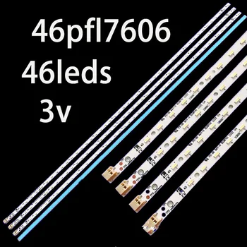 4pcs novo podsvietenie led pásy s modrým typ Televízor Phlips 46pfl7606 46pfl7606d/78 46pfl7606d