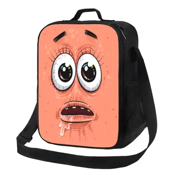 Patricks Anime Kreslené Hviezdy Izolované Obed Taška pre Ženy Chladnejšie Tepelnej Lunch Box Úrad Práce Školy