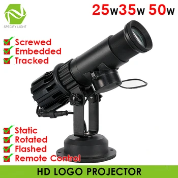 25W 35W 50W Interiérové LED Reklama Projekčnej Lampy Vložené Strop Logo Projektor Prispôsobiť Gobo Listov Objektív
