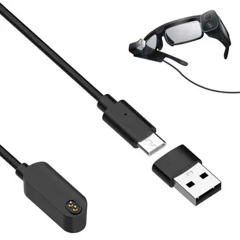 Mini MJsv01Fc Nabíjací Kábel Kamery Napájací Kábel 2 V 1, USB Typ C Nabíjací Kábel Pre Inteligentné Okuliare Optický