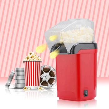 1200W Mini Domácností Zdravé Horúci Vzduch Oil-free Popcorn Maker Kukurica Popper Na Domácej Kuchyni