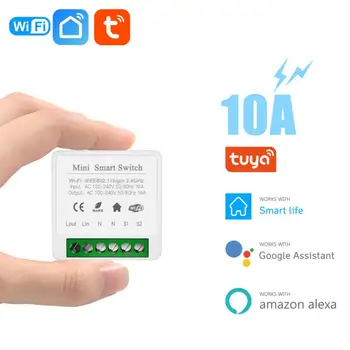 Wifi Diy Smart Switch Bezdrôtové Spínače Časovač Tuya Kompatibilný So Alexa Domovská Stránka Google Istič Switch Modul Diaľkového Ovládania Mini