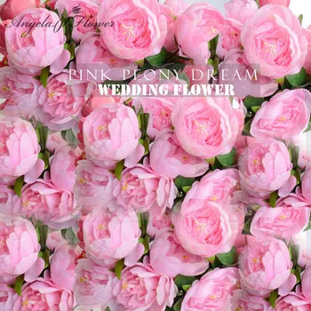 30PCS/VEĽA umelé ruže hodváb pivónia kvet hlavy 10 cm svadobný kvet stenu Príslušenstvo DIY okno Simulácia falošné kvety