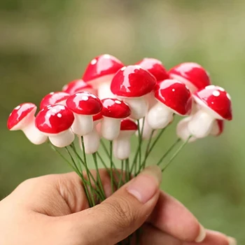10pcs Umelé Mini Húb Miniatúry Pena Húb DIY Micro Dekor Záhradné Sochy Vkladov Krajiny Moss Terárium Plavidlá
