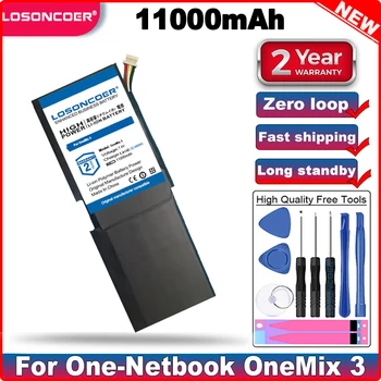 LOSONCOER 11000mAh Kvalitné Batérie Na Jedno-Netbook OneMix 3 OneMix3 506480 Nové