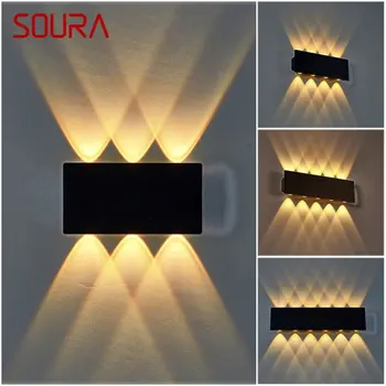 SOURA Stenu Sconce Svetlo Tvorivé Moderné Vonkajšie Vodotesný LED Lampa Pre Domáce Koridor
