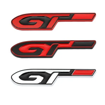 Auto Nálepky GT Logo Odznak Emble Obtlačky pre Peugeot GT PRIEBEHU 308 508 3008 5008 KIA Forte Optima Stinger Sorento Renault Clio Megane
