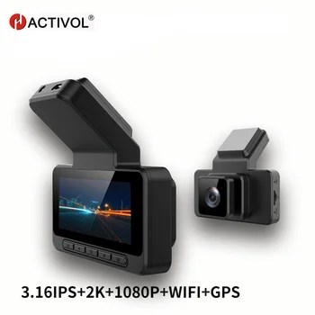 Pomlčka Cam pre Auto Dashcam 4K GPS, Wifi 24h Parkovanie Monitor Mini Voiture Kamerou na Nočné Videnie DVR Para Coche dvr Video Registrator