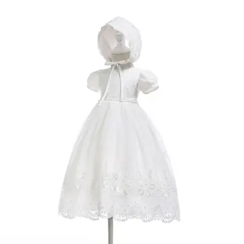 2022 Nový príchod Baby Girl Krst Krst Šaty Šaty na 1 Rok Narodeniny Oblečenie Princezná Svadobné Party Formálne Šaty L257