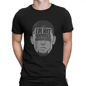 Im Nie sú Prekvapení, Klasické pánske Tričká Nate Diaz Vintage Tee Tričko Krátky Rukáv O Neck T-Shirt 100% Bavlna Darček Oblečenie