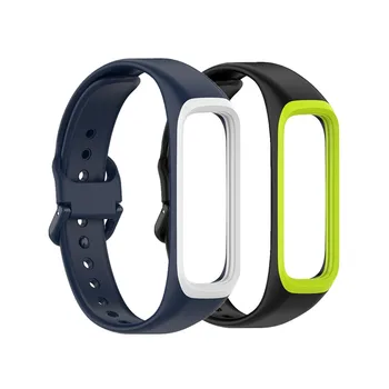 Farebné Nahradenie Mäkké Silikónové Športové Hodinky Remienok Kapela Watchband Náramok pre Samsung Galaxy Fit 2 R220