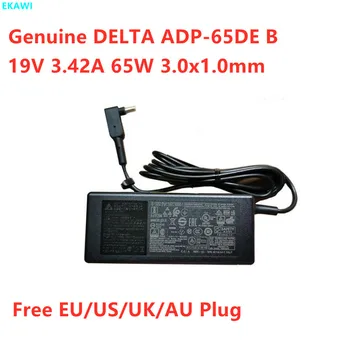 Skutočné DELTA ADP-65DE B 19V 3.42 A 65W 3.0x1.0 mm AC Adapter Na Notebook ACER Napájanie Nabíjačky