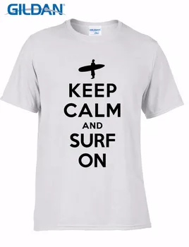 Krátky Rukáv Veľkosť Tlače Mužov Hot Predaj Tričko V Lete Udržať Pokoj A Surfer Na Funny T-Shirts Vlastné Aldult Teen Unisex