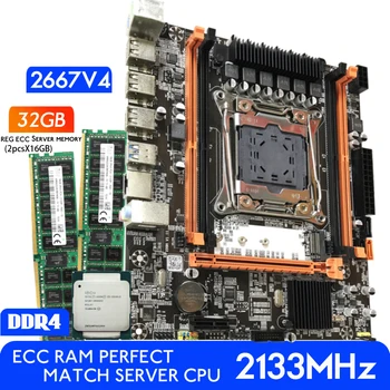 Atermiter DDR4 D4 Doska Set S Xeon E5 2667 V4 LGA2011-3 CPU 2 ks X 16GB= 32 GB 2133MHz DDR4 RAM Pamäť ECC REG