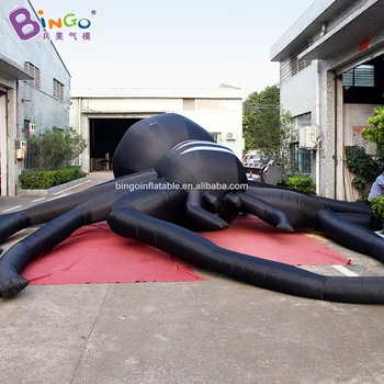 Prispôsobený predstavovala 29,5 nohy nafukovacie obrie black spider / 9 m, veľké spider inflatables pre dekorácie, hračky