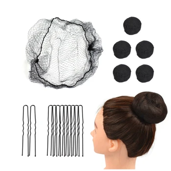 50 Ks Vlasy Sietí Neviditeľné Elastické Oka s 40 Ks U Tvarované Vlasy Kolíky pre Ženy Vlasy Buchty