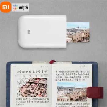 Xiao mijia AR Tlačiareň 300dpi Prenosné Foto Mini Vrecko S DIY Zdieľať 500mAh obrázok tlačiarne vrecku tlačiarne práca s mijia