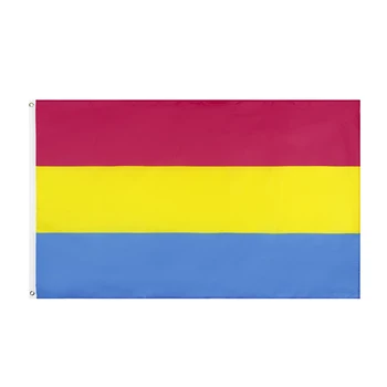 FLAGHUB 60X90 90X150cm Omnisexual LGBT Pride Pan Pansexual Vlajky Na Ozdobu