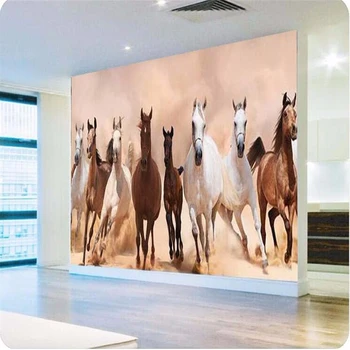 beibehang abstraktných de parede 3d Európskej minimalistický Kôň Zvierat Stenu papiera, rýchlosť plnou parou vpred nástenná maľba tapety pre obývacia izba