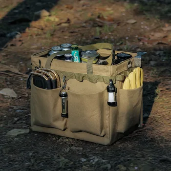 Outdoor camping piknik skladacie prenosný nástroj organizátor camping piknik cestovná taška skladovanie ľahký pikniková taška potreby na kempovanie skladovanie