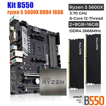 ONDA B550 Doske Auta S Ryzen 5 5600X R5 CPU Procesor DDR4 16GB(2*8GB) 2666MHz Pamäť AM4 B550M Nastaviť