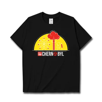 Černobyľskej Jadrovej Havárie Ukrajina Jadrového žiarenia-krátke rukávy T-shirt muž bavlna vrchole letné módy bežné pol sleeve tee