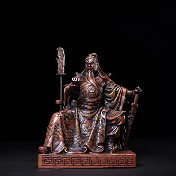 Poklad Starých Zber Čistej Medi Úľavu Čítania Knihy Guan Gong Dekoratívne Ozdoby
