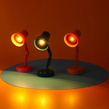 1PC domček pre bábiky Tabuľka Light LED Lampa Bábika Príslušenstvo Mini Lampa na Osvetlenie Teplé Osvetlenie Hračka bytové Doplnky