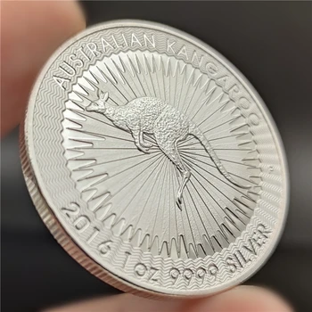 Non Magnetické 2021 2016 Austrália Klokan 1OZ 999 Jemné Strieborné Pozlátené Mince Elizabeth II, Pamätných Mincí, Zberateľských Dary