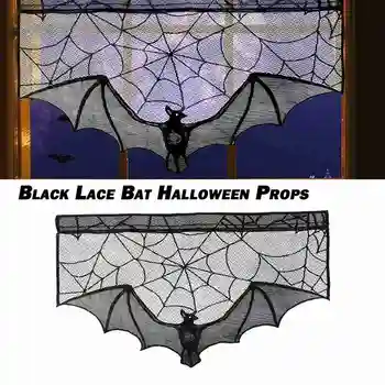DIY Čiernej Čipky Bat Halloween Rekvizity Strany Strašidelné výzdobu Okien Záclony Prípade Party Dovolenku Dekorácie